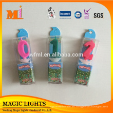 Venta al por mayor Spumual Color Change Number Candles